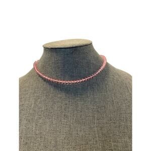 pink bead necklace